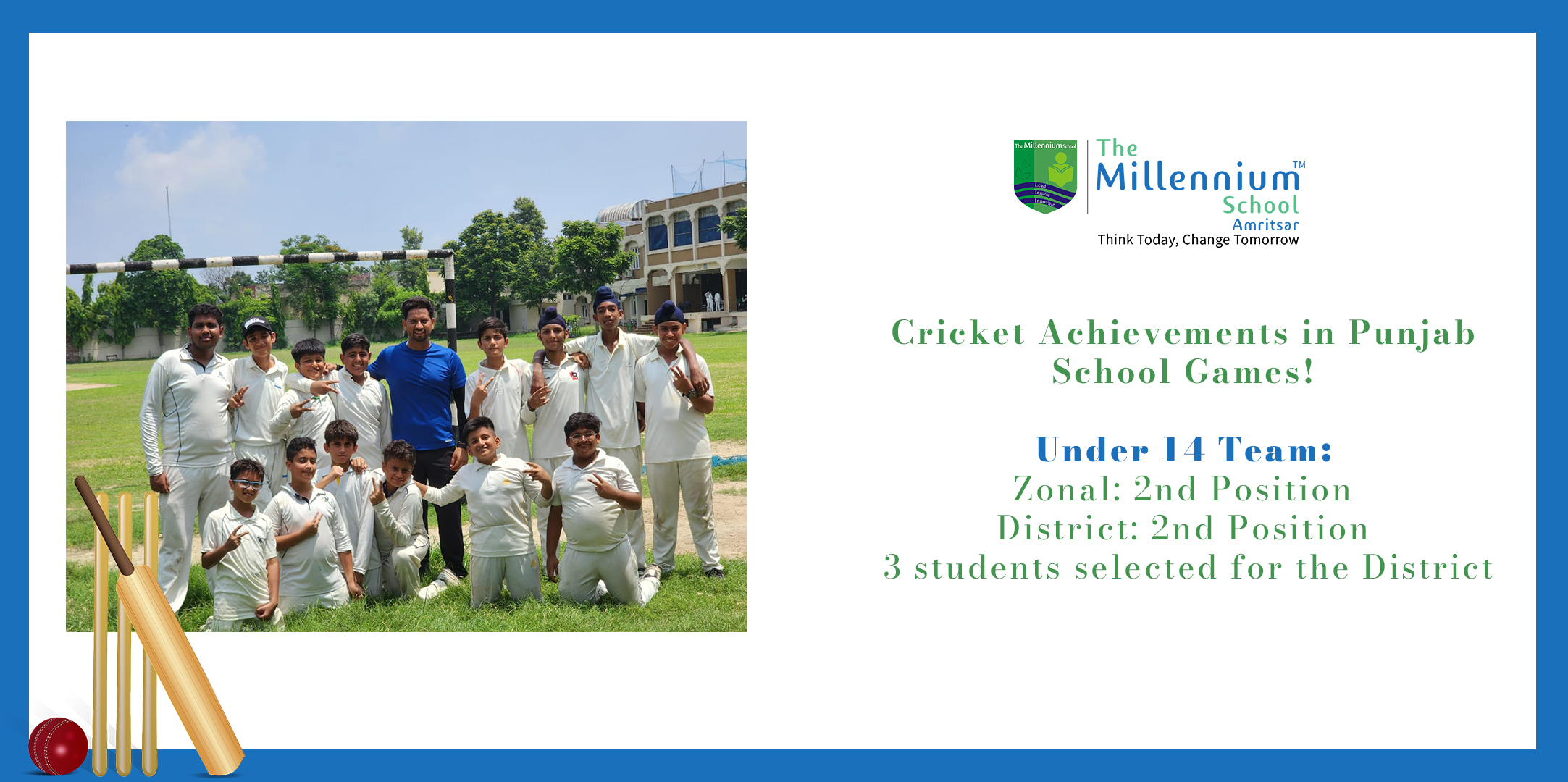 Cricket Achievements at Punjab School Games