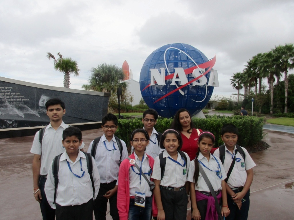 STUDENTS OF THE MILLENNIUM SCHOOL, LUCKNOW AT NASA