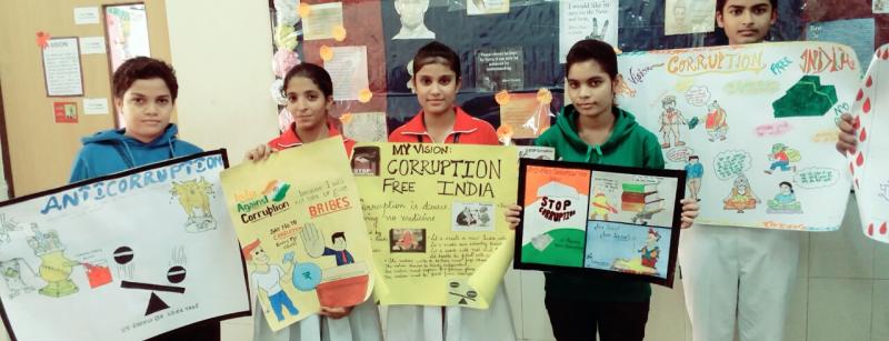 Event | At BITM, students present a corruption-free India through words,  artwork - Telegraph India