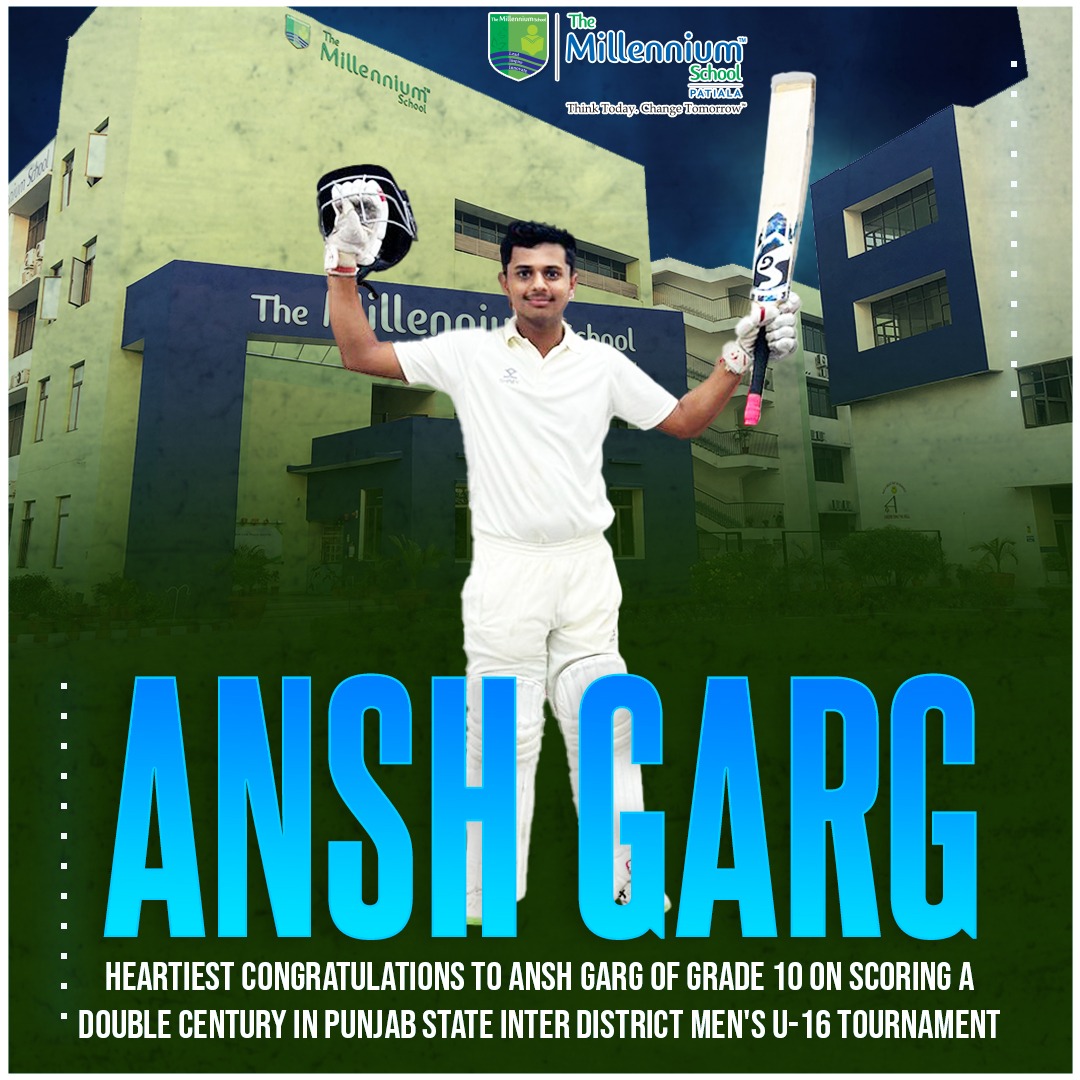 Heartiest congratulations to Ansh Garg - a student of class 10