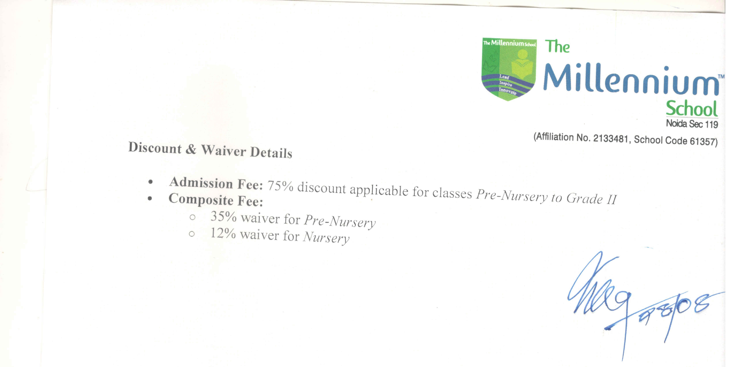 Fee Norms Structure Themillenniumschools fee-norms-structure-themillenniumschools